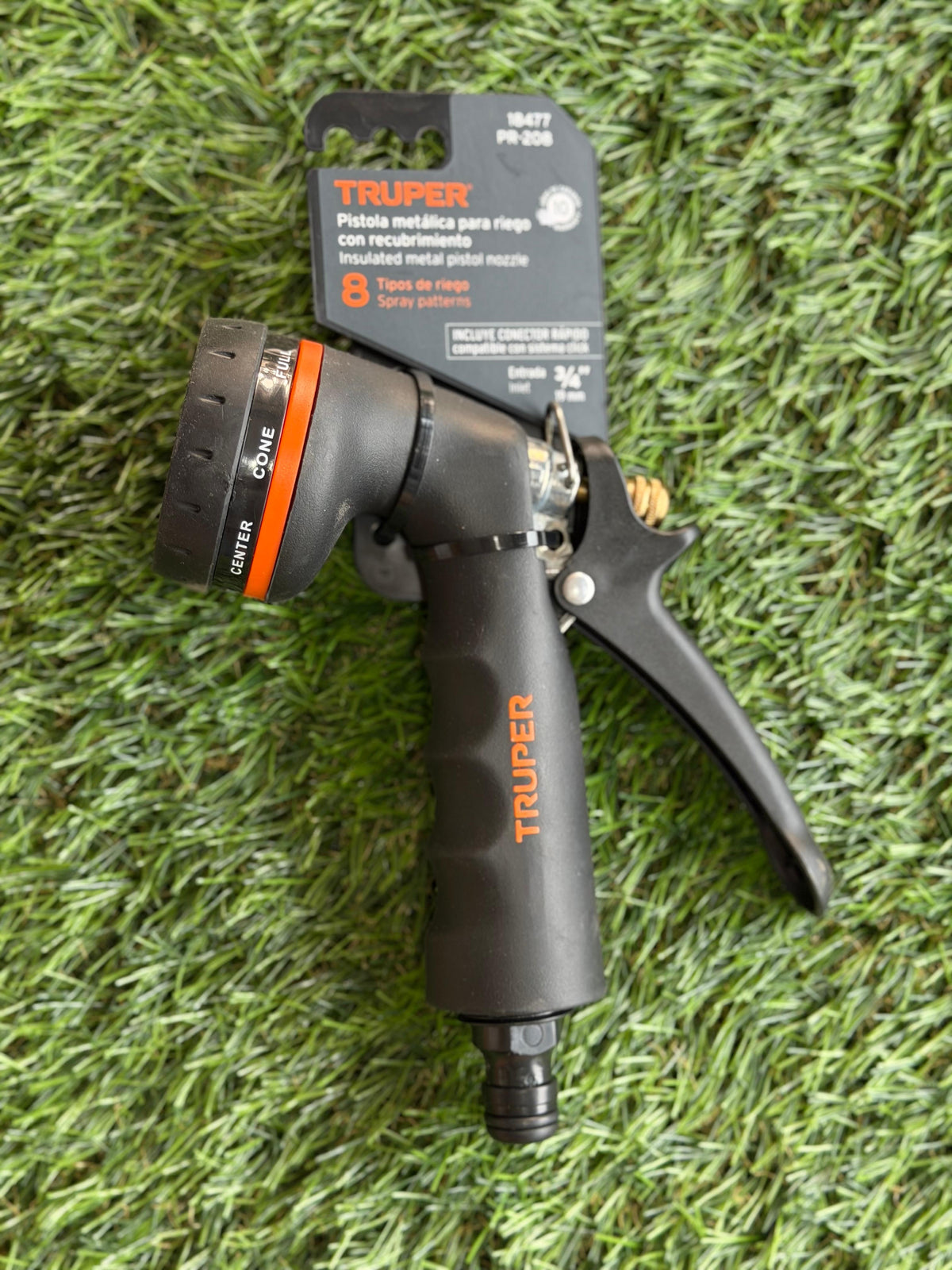 Pistola metalica riego truper