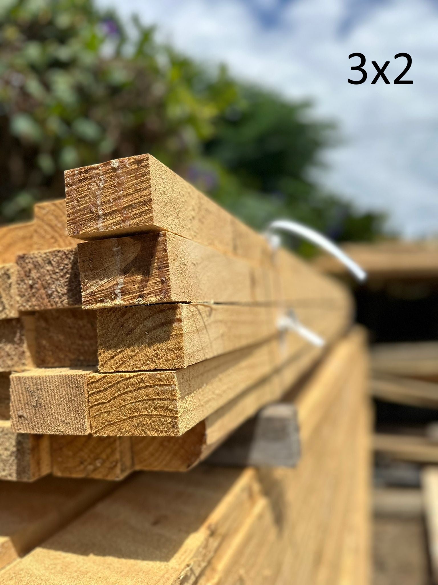 Tirante sin cepillar